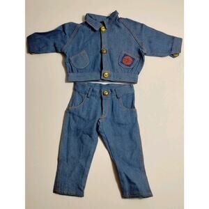 Global Gear Doll Clothing - Jeans Jean Jacket - 16" Long with Both Pieces